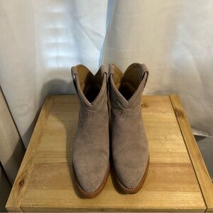 TECOVAS Women's The Lucy Grey Suede Ankle Booties WOMENS US 6.5